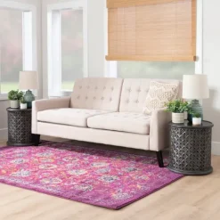 Kirkland's Home Accent & End Tables-Dark Wood Carved Medallion Accent Table