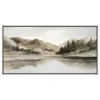 Kirkland's Home Canvas Art-Day At The Lake Framed Canvas Art Print