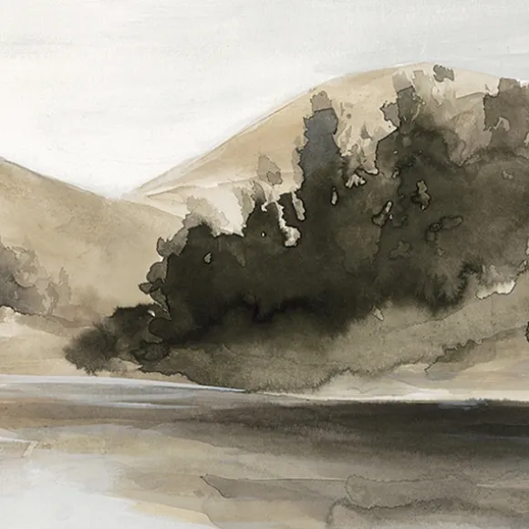 Kirkland's Home Canvas Art-Day At The Lake Framed Canvas Art Print