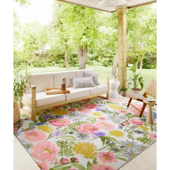 Kirkland's Home Outdoor Rugs-Daylight Garden Party Indoor/Outdoor Rug, 6X9