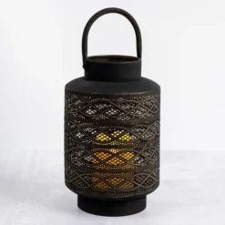 Kirkland's Home Lanterns-Decorative Pierced Metal Lantern, 14 In.