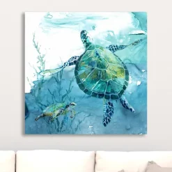 Kirkland's Home Canvas Art-Delray Sea Turtle Ii Giclee Canvas Art Print