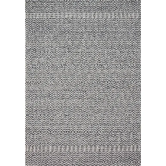 Kirkland's Home Outdoor Rugs-Denim And Gray Zig Zag Outdoor Area Rug, 5X7