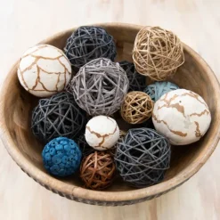 Kirkland's Home Bowl Filler-Denim Blue Dried Orb Bag