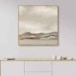 Kirkland's Home Canvas Art-Desert View Framed Canvas Art Print