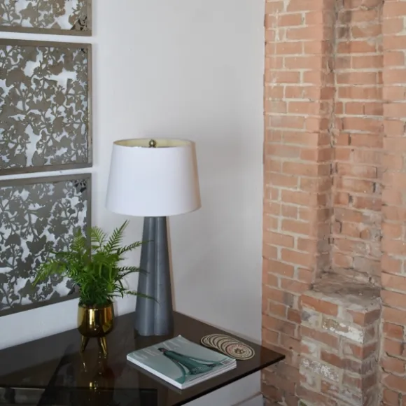 Kirkland's Home Arrangements & Greenery-Desktop Palm Plant In Gold Planter