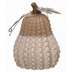 Kirkland's Home Statues & Figurines-Diamond Textured Pumpkin Harvest Figurine