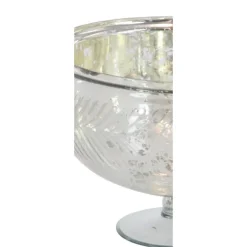 Kirkland's Home Decorative Bowls & Jars-Distressed Glass Pedestal Bowl