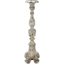 Kirkland's Home Candle Holders-Distressed Ornate Candle Holder, 28 In.