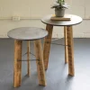 Kirkland's Home Accent & End Tables-Distressed Recycled Wood 2-Pc. Accent Table Set