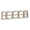 Kirkland's Home Hooks-Distressed White Wood And Metal Wall Hooks
