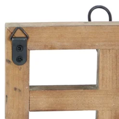 Kirkland's Home Hooks-Distressed White Wood And Metal Wall Hooks