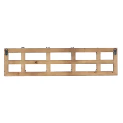 Kirkland's Home Hooks-Distressed White Wood And Metal Wall Hooks