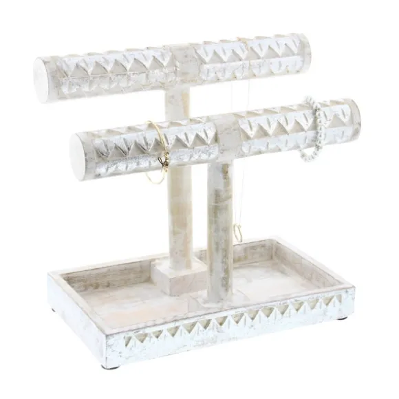 Kirkland's Home Decorative Accents-Distressed Wood Jewelry Stand