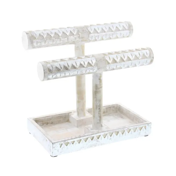 Kirkland's Home Decorative Accents-Distressed Wood Jewelry Stand