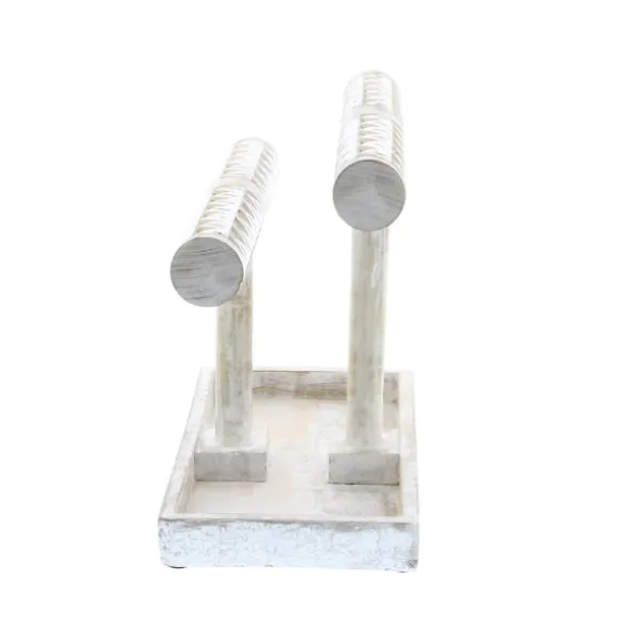 Kirkland's Home Decorative Accents-Distressed Wood Jewelry Stand