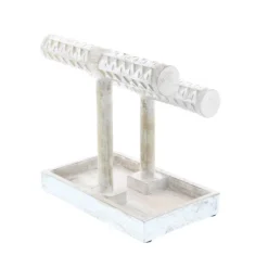 Kirkland's Home Decorative Accents-Distressed Wood Jewelry Stand