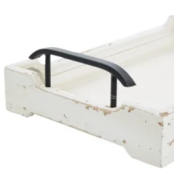 Kirkland's Home Decorative Trays-Distressed Wood Trays, Set Of 2