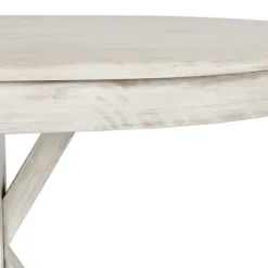 Kirkland's Home Dining Tables-Distressed Wood X Base Oval Dining Table