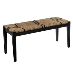 Kirkland's Home Benches & Ottomans-Dominica Woven Seagrass Stripe Bench