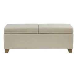 Kirkland's Home Benches & Ottomans-Double Opening Storage Bench