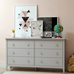 Kirkland's Home Dressers & Chests-Dove Brazilian Pine Wood Dresser