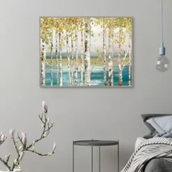 Kirkland's Home Framed Art-Down By The River Framed Canvas Art Print