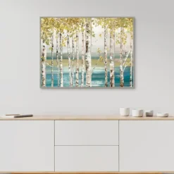 Kirkland's Home Framed Art-Down By The River Framed Canvas Art Print