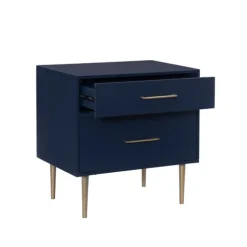 Kirkland's Home Nightstands-2-Drawer Nightstand With Gold Hardware