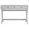 Kirkland's Home Office Furniture-2-Drawer X-Frame Desk