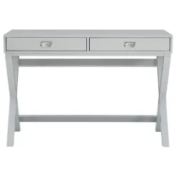 Kirkland's Home Office Furniture-2-Drawer X-Frame Desk
