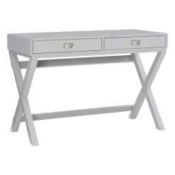 Kirkland's Home Office Furniture-2-Drawer X-Frame Desk