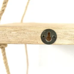 Kirkland's Home Shelves-Driftwood And Jute Rope Hanging Wall Shelf