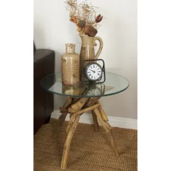Kirkland's Home Accent & End Tables-Driftwood Branch Base Accent Table