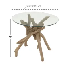 Kirkland's Home Accent & End Tables-Driftwood Branch Base Accent Table
