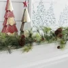 Kirkland's Home Arrangements & Greenery-Drooping Snowy Ming Pine Christmas Garland