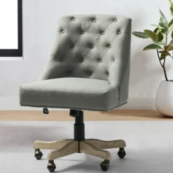 Kirkland's Home Office Furniture-Dylan Upholstered Office Chair