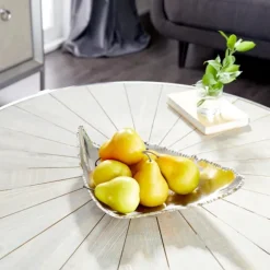 Kirkland's Home Decorative Trays-Earthy Abstract Cracked Decorative Tray