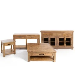 Kirkland's Home Coffee Tables-Easton Mango Wood Coffee Table