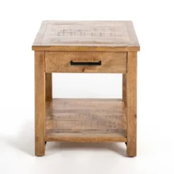 Kirkland's Home Accent & End Tables-Easton Mango Wood Side Table