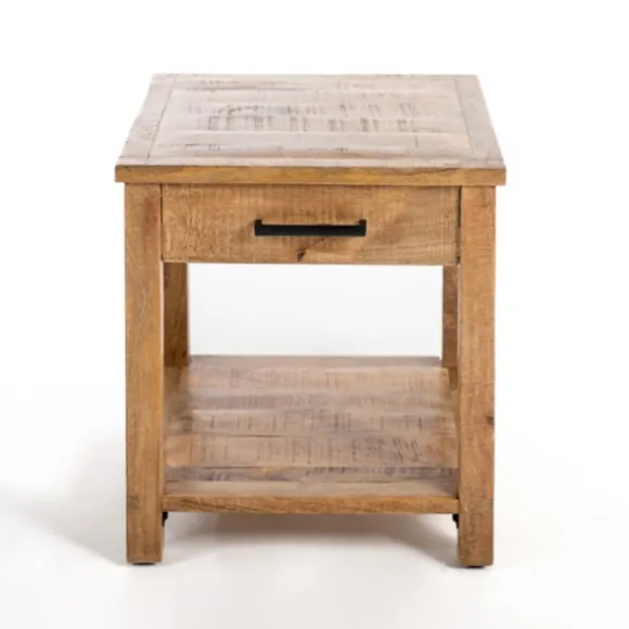Kirkland's Home Accent & End Tables-Easton Mango Wood Side Table