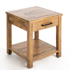 Kirkland's Home Accent & End Tables-Easton Mango Wood Side Table