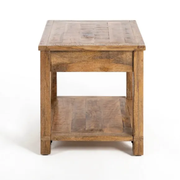 Kirkland's Home Accent & End Tables-Easton Mango Wood Side Table