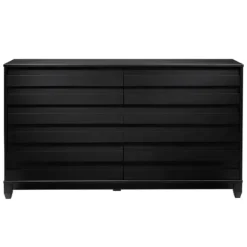 Kirkland's Home Dressers & Chests-Eco Pine Wood Channeled Drawer Dresser