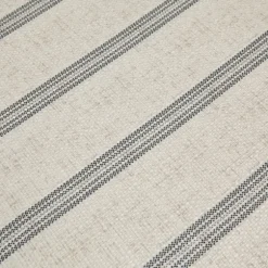 Kirkland's Home Benches & Ottomans-Ellen Stripe Martha Stewart Hexagon Ottoman