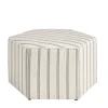 Kirkland's Home Benches & Ottomans-Ellen Stripe Martha Stewart Cocktail Ottoman
