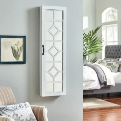 Kirkland's Home Armoires-Eloise Armoire Jewelry Mirror