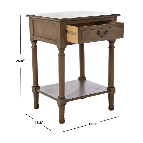 Kirkland's Home Accent & End Tables-Emory Natural Single Drawer Accent Table