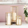 Kirkland's Home Lanterns-En Geometric 3-Pc. Decorative Lantern Set
