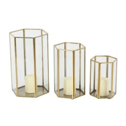 Kirkland's Home Lanterns-En Geometric 3-Pc. Decorative Lantern Set